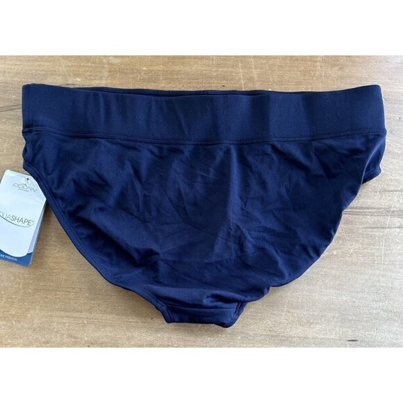 Dolfin Womens AQUASHAPE Swim Brief Swimsuit Bottom Solid Navy Blue Size Large L - Picture 4 of 4